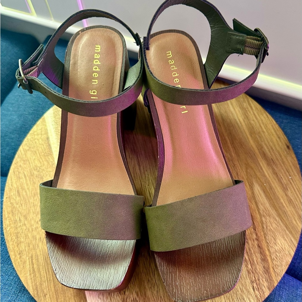 Madden Girl Olive Ankle-Strap Block Heel Sandals